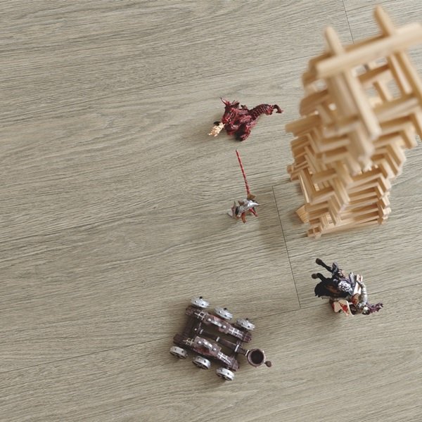 Виниловый пол Pergo замковый Optimum Rigit Click Plank Дуб Дворцовый серый теплый V3307-40015 1251×189×5 фото в интерьере